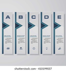 Design clean number banners template/graphic or website layout. Vector.
