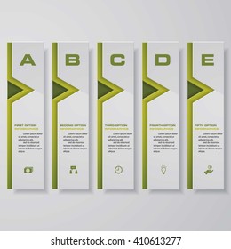 Design clean number banners template/graphic or website layout. Vector.