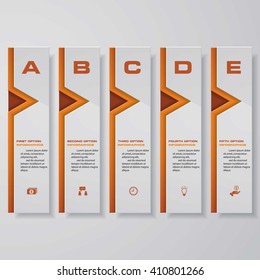 Design clean number banners template/graphic or website layout. Vector.