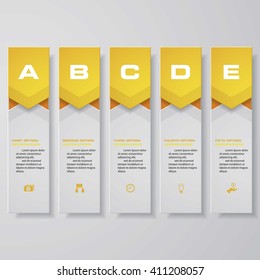 Design clean number banners template/graphic or website layout. Vector.