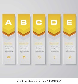 Design clean number banners template/graphic or website layout. Vector.