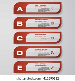 Design clean number banners template/graphic or website layout. Vector.