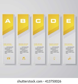 Design clean number banners template/graphic or website layout. Vector.