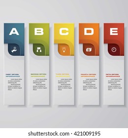 Design clean number banners template/graphic or website layout. Vector.