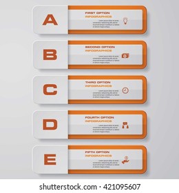 Design clean number banners template/graphic or website layout. Vector.