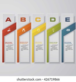 Design clean number banners template/graphic or website layout. Vector.