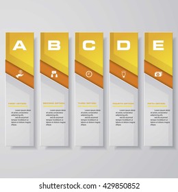 Design clean number banners template/graphic or website layout. Vector.