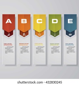 Design clean number banners template/graphic or website layout. Vector.