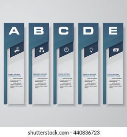 Design clean number banners template/graphic or website layout. Vector.