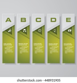Design clean number banners template/graphic or website layout. Vector.