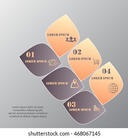 Design clean number banners template/graphic or website layout. Vector.