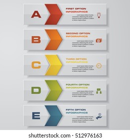 Design clean number banners template/graphic or website layout. Vector.