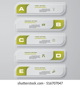 Design clean number banners template/graphic or website layout. Vector.