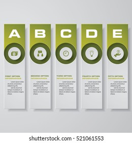 Design clean number banners template/graphic or website layout. Vector.