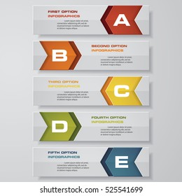 Design clean number banners template/graphic or website layout. Vector.