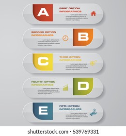 Design clean number banners template/graphic or website layout. Vector.