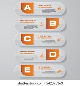 Design clean number banners template/graphic or website layout. Vector.