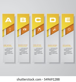 Design clean number banners template/graphic or website layout. Vector.