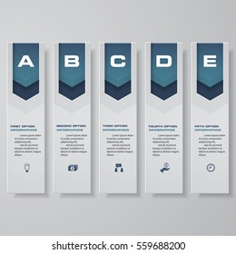 Design clean number banners template/graphic or website layout. Vector.