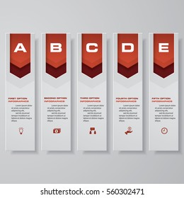 Design clean number banners template/graphic or website layout. Vector.