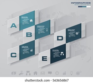 Design clean number banners template/graphic or website layout. Vector.