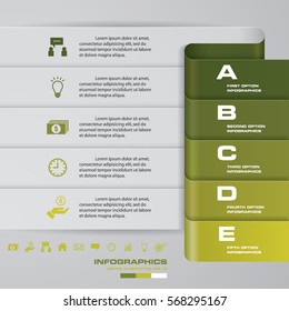 Design clean number banners template/graphic or website layout. Vector.