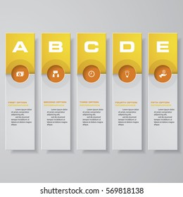 Design clean number banners template/graphic or website layout. Vector.