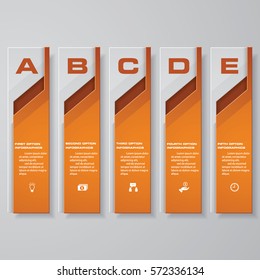 Design clean number banners template/graphic or website layout. Vector.