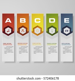 Design clean number banners template/graphic or website layout. Vector.