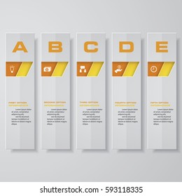Design clean number banners template/graphic or website layout. Vector.