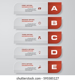 Design clean number banners template/graphic or website layout. Vector.