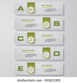 Design clean number banners template/graphic or website layout. Vector.