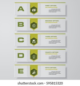 Design clean number banners template/graphic or website layout. Vector.