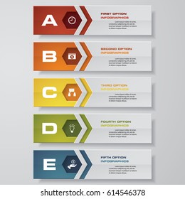 Design clean number banners template/graphic or website layout. Vector.