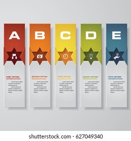 Design clean number banners template/graphic or website layout. Vector.