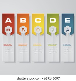 Design clean number banners template/graphic or website layout. Vector.