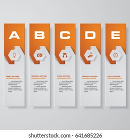Design clean number banners template/graphic or website layout. Vector.
