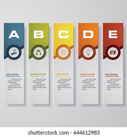 Design clean number banners template/graphic or website layout. Vector.