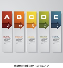 Design clean number banners template/graphic or website layout. Vector.