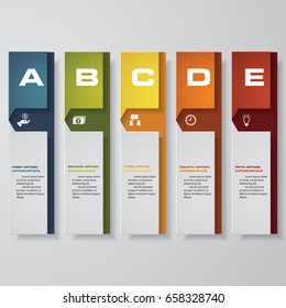 Design clean number banners template/graphic or website layout. Vector.