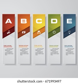 Design clean number banners template/graphic or website layout. Vector.