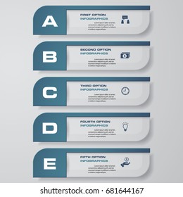 Design clean number banners template/graphic or website layout. Vector.