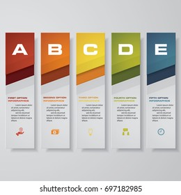 Design clean number banners template/graphic or website layout. Vector.