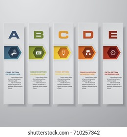 Design clean number banners template/graphic or website layout. Vector.