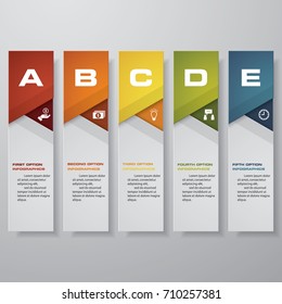 Design clean number banners template/graphic or website layout. Vector.