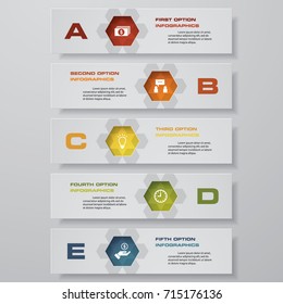 Design clean number banners template/graphic or website layout. Vector.