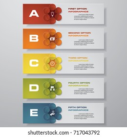 Design clean number banners template/graphic or website layout. Vector.