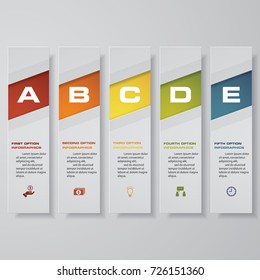 Design clean number banners template/graphic or website layout. Vector.