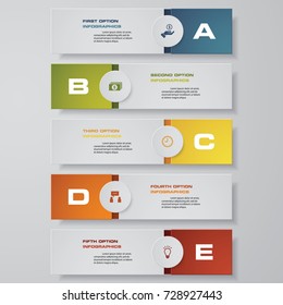 Design clean number banners template/graphic or website layout. Vector.
