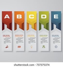 Design clean number banners template/graphic or website layout. Vector.